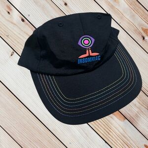 Insomniac black wide awake since ‘93 hat